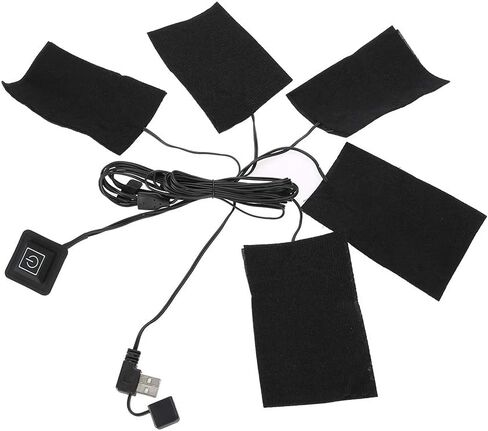 Electric Heating Pad, DC 5V Electric Cloth Heater, USB Electric Film Heater Pads Heating Element, Washable Cushion Clothing Fever Tablets for Neck, Back, Abdomen, Lumbar Heating in Saudi Arabia