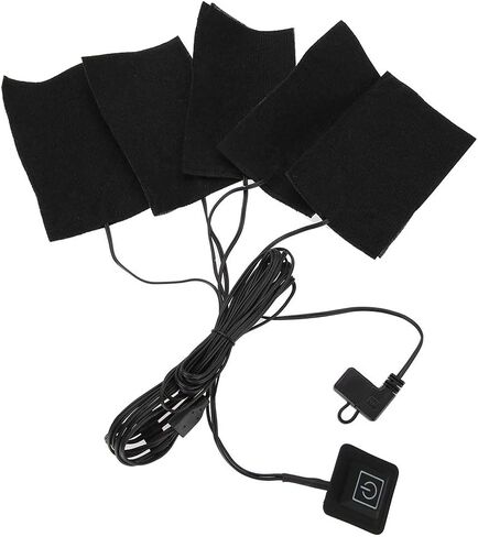 Electric Heating Pad, DC 5V Electric Cloth Heater, USB Electric Film Heater Pads Heating Element, Washable Cushion Clothing Fever Tablets for Neck, Back, Abdomen, Lumbar Heating in Saudi Arabia