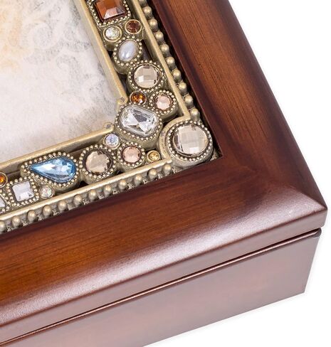Cottage Garden Amazing Friend Jeweled Woodgrain Petite Music Box Plays What Friends are for in Saudi Arabia