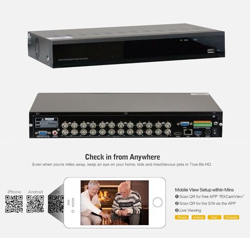 مسجل فيديو GW Security 32 قناة 5 ميجابكسل 5 في 1 HD-TVI CVI AHD CVBs DVR وحده يدعم اكتشافات الذكاء الاصطناعي الذكية (GW9432XVRAI) in Kuwait