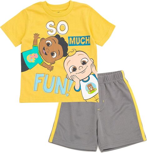 CoComelon JJ Cody T-Shirt and Mesh Shorts Outfit Set Infant to Toddler in Saudi Arabia