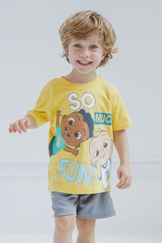 CoComelon JJ Cody T-Shirt and Mesh Shorts Outfit Set Infant to Toddler in Saudi Arabia