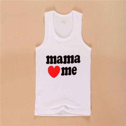 Boy/Girl 100% Cotton 5 Pack Cartoon Japanese Vest Tank Sleeveless Top Set in Kuwait