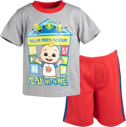 CoComelon JJ Cody T-Shirt and Mesh Shorts Outfit Set Infant to Toddler in Saudi Arabia