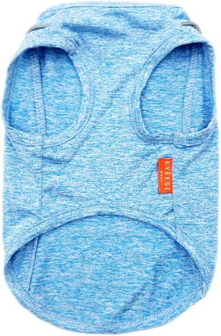 KYEESE Dog Shirts Quick Dry Reflective Lightweight Soft Dog T-Shirt Tank Top Breathable Sleeveless Vest Dog Tee Shirts for Small Medium Large Dogs (2XL (40-55lbs), Light Blue) in Kuwait