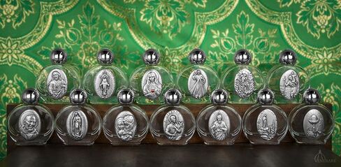 Venerare Small Glass Holy Water Bottle (Divine Mercy) in Saudi Arabia