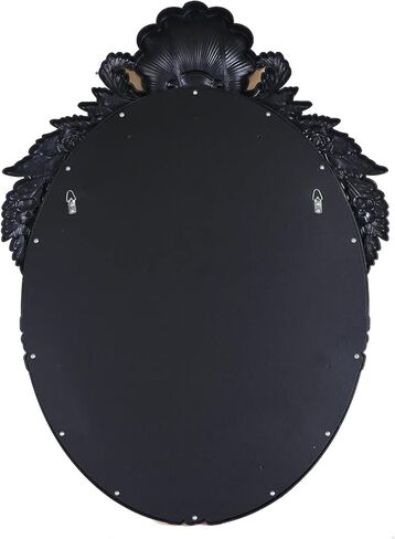 مرآة مرآة ذهبية عتيقة بحجم 26 × 35 لغرفة المعيشة، مرآة بيضاوية بإطار ذهبي عتيق، مرآة ذهبية كبيرة مزخرفة لديكور الحائط in Kuwait