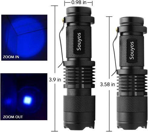 3 Pack Red Light Flashlight,3 Modes Red Led Flashlight,Zoomable Long Range Red Hunting Light Red Flashlight Torch with Clip for Hunting,Detector,Night Observation, Night Detecting-Black House in Kuwait
