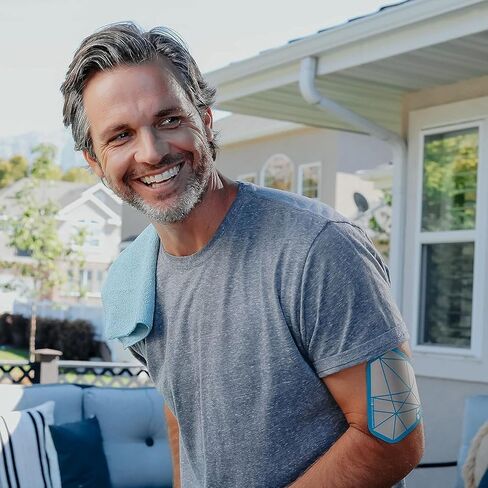 تخفيف الاشارة رقع لاصقة للصحة - رقعة جديدة ريليف قابلة لاعادة الاستخدام لتخفيف الام او العضلات او المفاصل، عبوة متعددة (ابيض 3.5 انش + اكوا 4.5 انش) in Kuwait