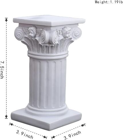 عمود روماني صغير على شكل عمود يوناني من الراتنج، تماثيل يونانية كلاسيكية لديكور المكتب وسطح المكتب، منحوتات معمارية لتزيين طاولة الزفاف والمنزل والحديقة in Kuwait