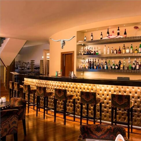 HEZITO 30 بوصة قرن طويل بقرة جمجمة ديكور معلق على الحائط، جمجمة صناعية التحنيط رأس حيوان ديكور جدار ديكور مزرعة يدوي الصنع جدار النحت (ريترو) in Kuwait