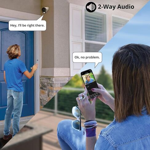 Night Owl Plug-in Wireless 2K HD Indoor/Outdoor Deterrence Camera with 2-Way Audio (1 Camera) in Saudi Arabia
