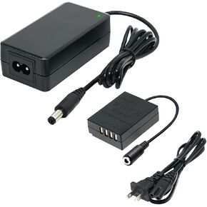 Hisewen ACK-E5 AC Power Adapter DR-E5 DC Coupler LP-E5 Dummy Battery for Canon EOS Rebel XSi XS T1i 450D 500D 1000D Kiss F X2 X3 DSLR Cameras. in Kuwait