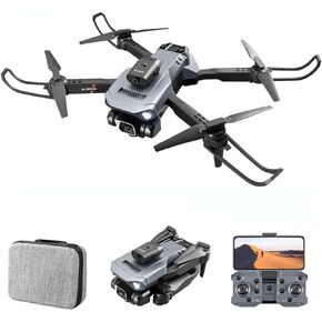طائرة بدون طيار ZELARO قابلة للطي FPV مع كاميرا 4K للمبتدئين البالغين 14+، طائرة كوادكوبتر RC صغيرة بدون طيار UAV واي فاي للتحكم عن بعد بدون طيار مع بطارية، تثبيت الارتفاع، التحكم بالإيماءات، ألعاب هدية للبالغين - رمادي in Kuwait
