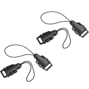 PATIKIL Camera Strap Loops Connector, 4Pcs ABS Plastic Quick Release Neck Shoulder Strap Buckle Adapter for Outdoor Photography Camera Binocular Eyelet, Black in Saudi Arabia