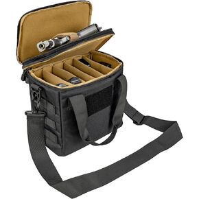 ProCase Tactical Gun Range Bag, Deluxe Padded Pistol Handguns Magazine Ammo Gear Accessories Pouch Duffle Bags with Adjustable Dividers for Hunting Shooting Range Sport in Saudi Arabia