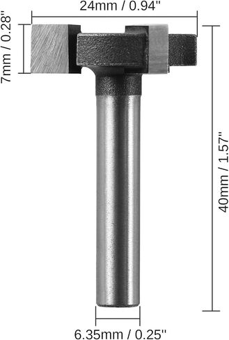 Genmitsu 3pcs 3-Flute CNC Spoilboard Surfacing Router Bits, 1/4'' Shank, 0.94'' Cutting Diameter, Slab Flattening Router Bits for Wood Working, RB03A in Saudi Arabia
