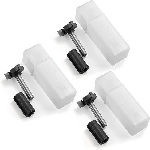 Genmitsu 3pcs 3-Flute CNC Spoilboard Surfacing Router Bits, 1/4'' Shank, 0.94'' Cutting Diameter, Slab Flattening Router Bits for Wood Working, RB03A in Saudi Arabia