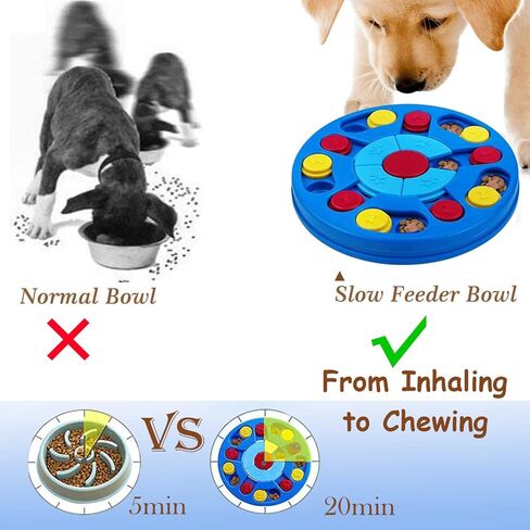 WINGPET Dog Puzzle Toys, Interactive Dog Toys for Puppy, Dogs Food Puzzle Feeder Toys for IQ Training & Mental Enrichment, Treat Dispenser for Dogs Training Funny Feeding in Kuwait