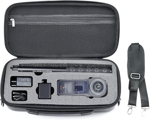 VGSION Carrying Case for Insta360 One RS 1-inch 360 Leica , Selfie Stick Case with Handle and Shoulder Belt in Kuwait