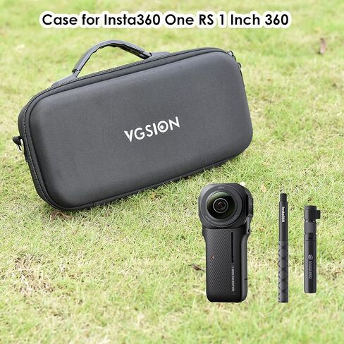 VGSION Carrying Case for Insta360 One RS 1-inch 360 Leica , Selfie Stick Case with Handle and Shoulder Belt in Kuwait