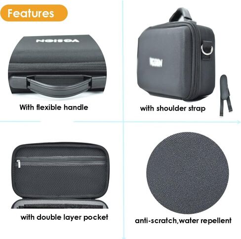 VGSION Carrying Case for Insta360 One RS 1-inch 360 Leica , Selfie Stick Case with Handle and Shoulder Belt in Kuwait