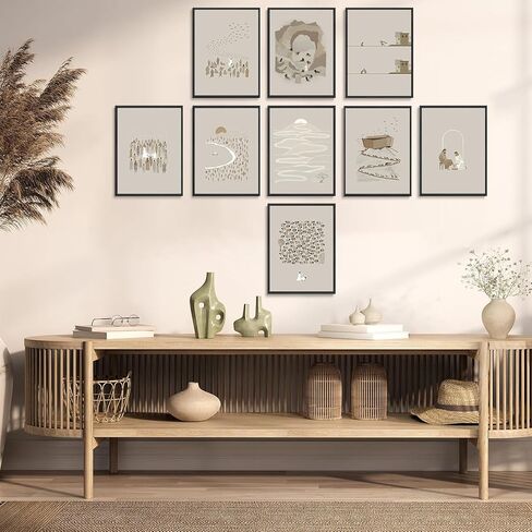 RYZQUBF 9Pcs Jesus Christian Canvas Wall Art Boho Bible Verse Posters religious wall prints Minimalist Jesus Pictures Paintings Wall Decor for Bedroom Living Room Decoration Unframed in Saudi Arabia