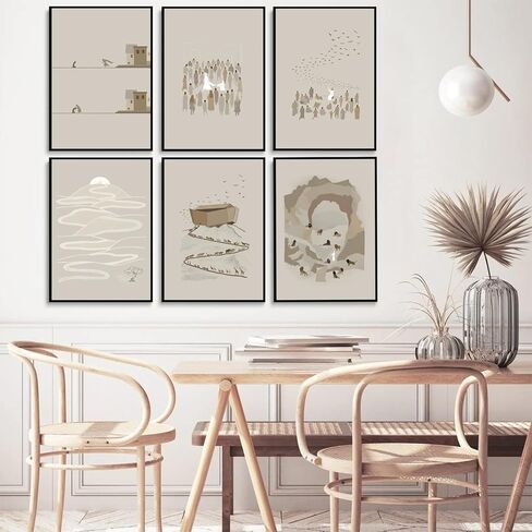 RYZQUBF 9Pcs Jesus Christian Canvas Wall Art Boho Bible Verse Posters religious wall prints Minimalist Jesus Pictures Paintings Wall Decor for Bedroom Living Room Decoration Unframed in Saudi Arabia
