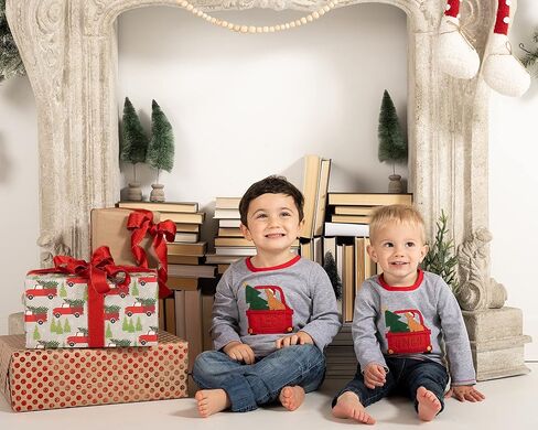 Mud Pie Baby Boys' Holiday Applique Long Sleeve T-Shirt in Saudi Arabia