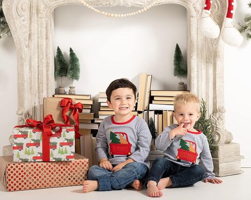 Mud Pie Baby Boys' Holiday Applique Long Sleeve T-Shirt in Saudi Arabia