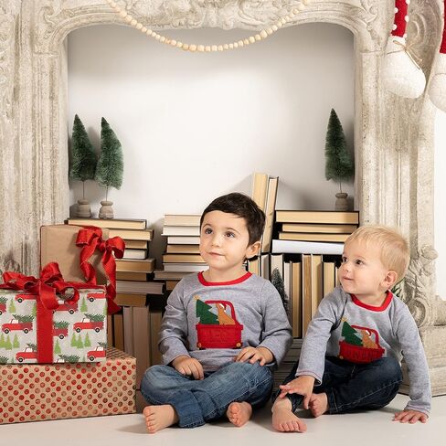 Mud Pie Baby Boys' Holiday Applique Long Sleeve T-Shirt in Saudi Arabia