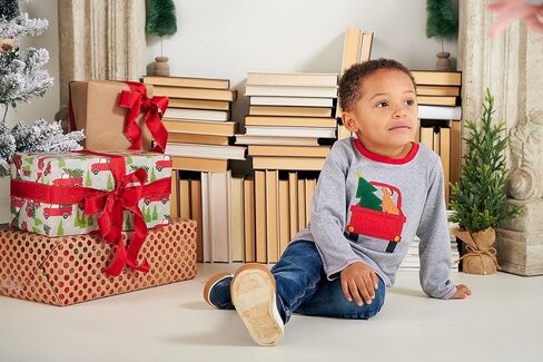 Mud Pie Baby Boys' Holiday Applique Long Sleeve T-Shirt in Saudi Arabia