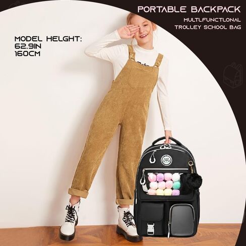 ZBAOGTW Cute Backpack for Girls Aesthetic Backpack School Backpack for Girls Backpack with Lunch Box Back to School Supplies in Saudi Arabia