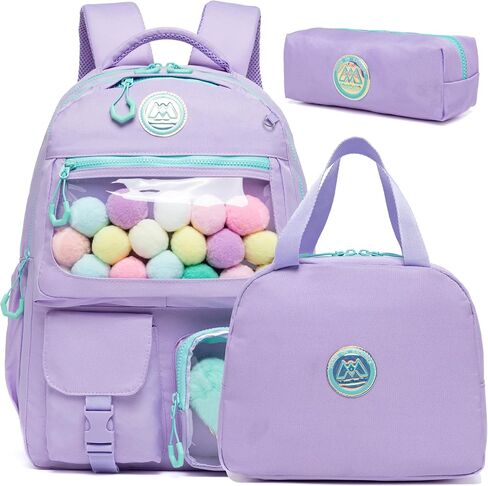 ZBAOGTW Cute Backpack for Girls Aesthetic Backpack School Backpack for Girls Backpack with Lunch Box Back to School Supplies in Saudi Arabia