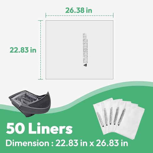 AMOGOGOPET Litter Robot Waste Bags Fit for Litter Robot 3 and 4, 50 Pack Liner Bags, Self Cleaning Cat Litter Box Trash bags with 9-11 Gallons of Capacity in Saudi Arabia