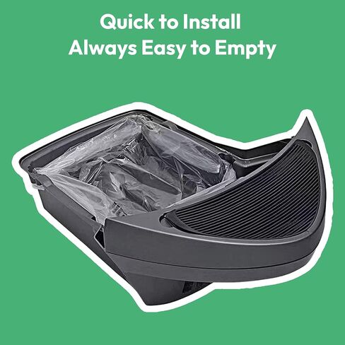 AMOGOGOPET Litter Robot Waste Bags Fit for Litter Robot 3 and 4, 50 Pack Liner Bags, Self Cleaning Cat Litter Box Trash bags with 9-11 Gallons of Capacity in Saudi Arabia