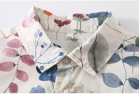 طقم كاجوال للأولاد من Abolai مكون من 3 قطع مع قميص مزين بالزهور وسترة وبنطلون in Kuwait