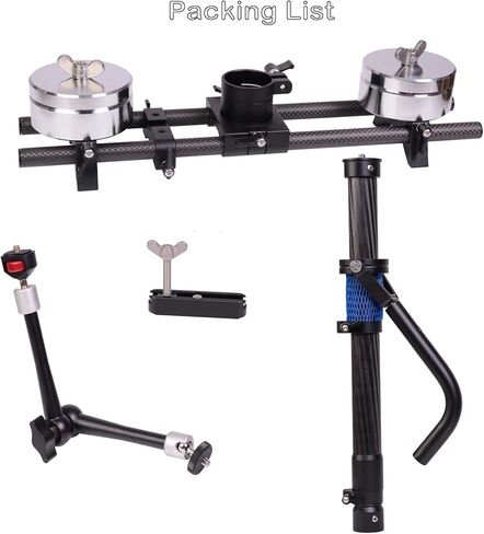 DF DIGITALFOTO Trinipod Roating Yoke System Trinity MINITY Design Compatible with ZHIYUN Crane 3S DJI RS2/RC2/Ronin S RS3/RS 3 PRO Gimbal Steadicam for Thanos Pro Vest -16mm Diameter of Tubes in Kuwait