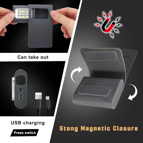 Running Light, 4Pack Reflective Running Gear for Runners, USB Rechargeable LED Light, Clip on Running Lights with Runners and Joggers for Camping, Hiking, Running, Outdoor Adventure in Kuwait