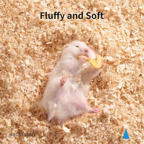 BUCATSTATE Hamster Cork Bedding & Litter Natural Granule 3L Low in Dust & Odor Control for Dwarf Hamster Gerbils Mices and Small Animals (4-8mm) in Kuwait