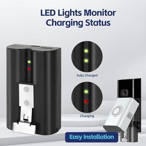 Hiweld 2-Pack 6040mAh Replacement Battery Compatible with Ring-Video Doorbell Camera 2/3/4, Spotlight Camera and Stick Up Cam,Rechargeable Upgraded Lithium Li-ion Batteries 3.65V Camera Indoor in Kuwait