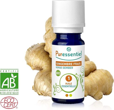 زيت عطري عضوي - زنجبيل من Puressentiel للجنسين - زيت 0.17 أونصة in Kuwait