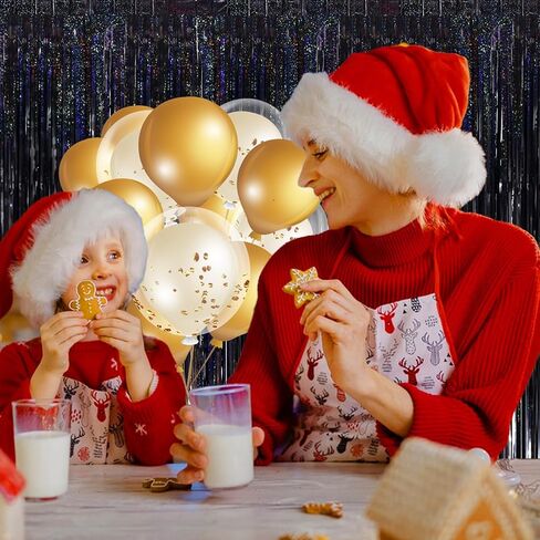 2 حزمة 3.2 قدم × 9.8 قدم بلينغ الأسود بهرج الستار حزب خلفية الزينة، معدنية احباط هامش خلفية الباب لجميع القديسين، عيد الميلاد، عيد ميلاد التخرج حفل زفاف اللافتات خلفية الصورة. in Kuwait