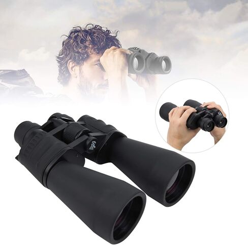 منظار ثنائي العدسات HD للاماكن الخارجية، 20-180 × 100 تلسكوب رؤية ليلية منخفض الاضاءة للبالغين، منظار مدني صغير الحجم لمشاهدة الطيور والسفر والالعاب الرياضية والحفلات الموسيقية in Kuwait
