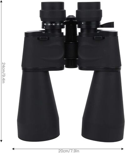 منظار ثنائي العدسات HD للاماكن الخارجية، 20-180 × 100 تلسكوب رؤية ليلية منخفض الاضاءة للبالغين، منظار مدني صغير الحجم لمشاهدة الطيور والسفر والالعاب الرياضية والحفلات الموسيقية in Kuwait
