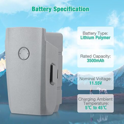 بطارية FirstPower Mavic Air 2 بقدرة 3500 مللي أمبير في الساعة، أقصى زمن طيران يصل إلى 34 دقيقة، بطارية طيران ذكية متوافقة مع DJI Mavic Air 2، وDJI Air 2S Drone in Kuwait