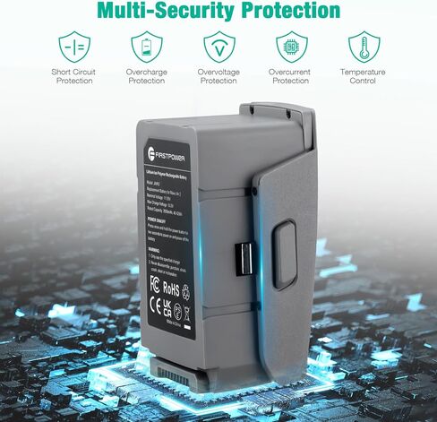 بطارية FirstPower Mavic Air 2 بقدرة 3500 مللي أمبير في الساعة، أقصى زمن طيران يصل إلى 34 دقيقة، بطارية طيران ذكية متوافقة مع DJI Mavic Air 2، وDJI Air 2S Drone in Kuwait