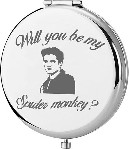 KEYCHIN Twilight Movie Pocket Mirror Twilight Edward and Bella Fans Gifts Will You Be My Spider Monkey Compact Mirror for Women Girls Teenager (Spider monkey-S) in Saudi Arabia