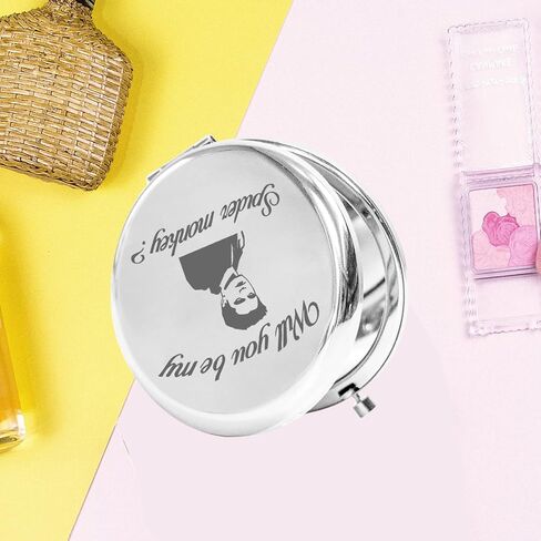KEYCHIN Twilight Movie Pocket Mirror Twilight Edward and Bella Fans Gifts Will You Be My Spider Monkey Compact Mirror for Women Girls Teenager (Spider monkey-S) in Saudi Arabia