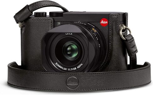 Leica Leather Carrying Strap Q2, Black in Saudi Arabia